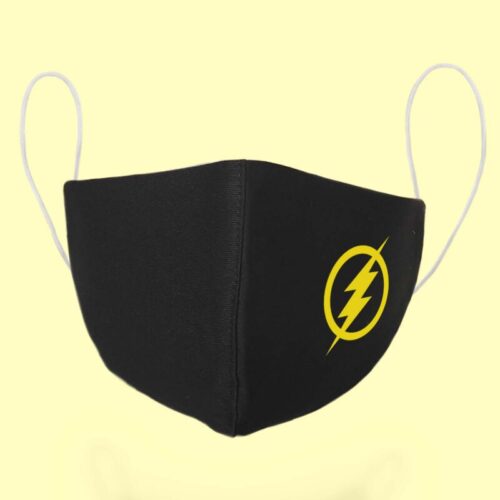 Masca textila Personalizata cu simbolul lui Flash, 03