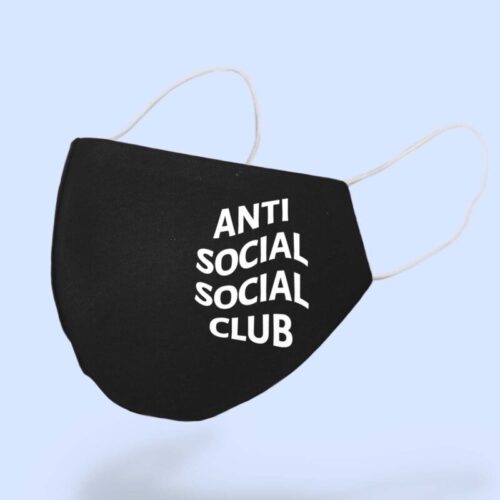 Masca textila personalizata, Anti social social club, 02