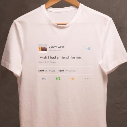 tricou unisex personalizat cu tweet-ul lui Kanye west, 02